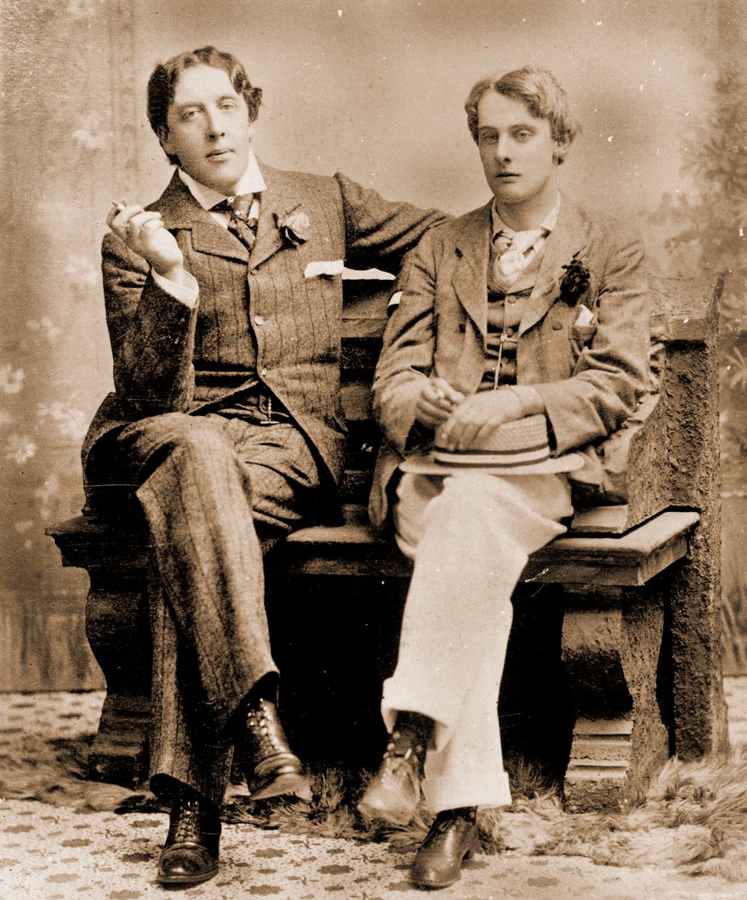 Oscar Wilde i Lord Alfred Douglas, 1894 autorstwa Unbekannt Unbekannt