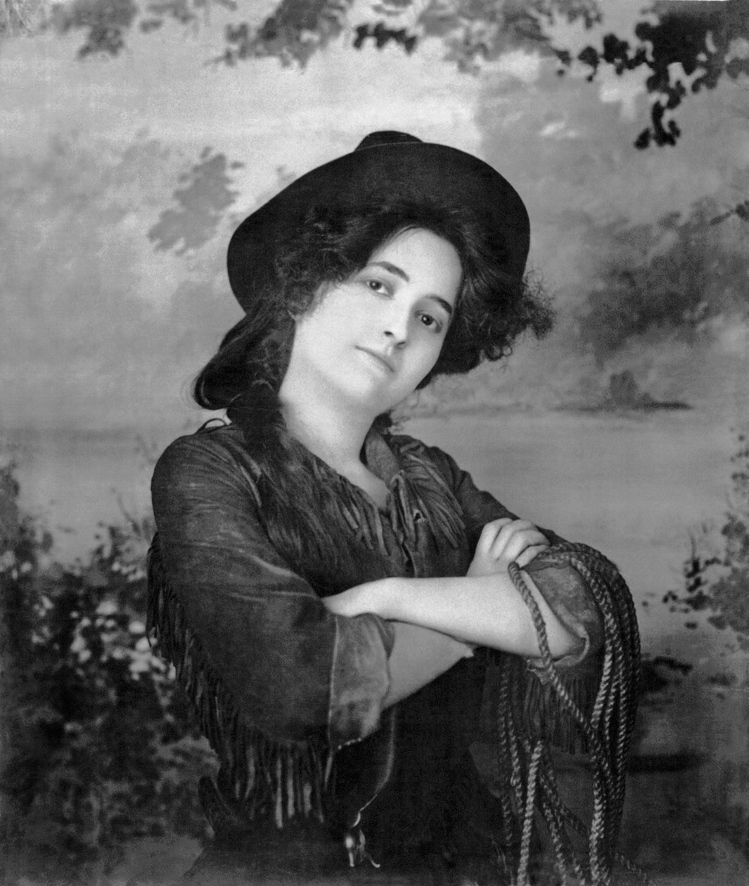 Portret kowbojki, Stany Zjednoczone, 1902 autorstwa Unbekannt Unbekannt