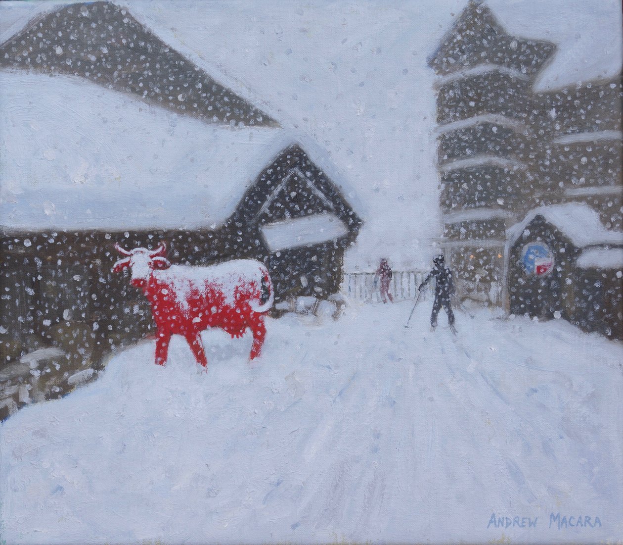 Czerwona Krowa, Les Arcs. 2018 autorstwa Unbekannt Unbekannt