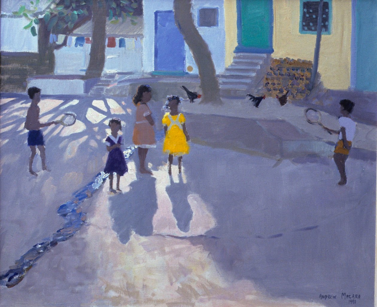 Żółta sukienka, Udaipur, Indie, 1990 autorstwa Unbekannt Unbekannt