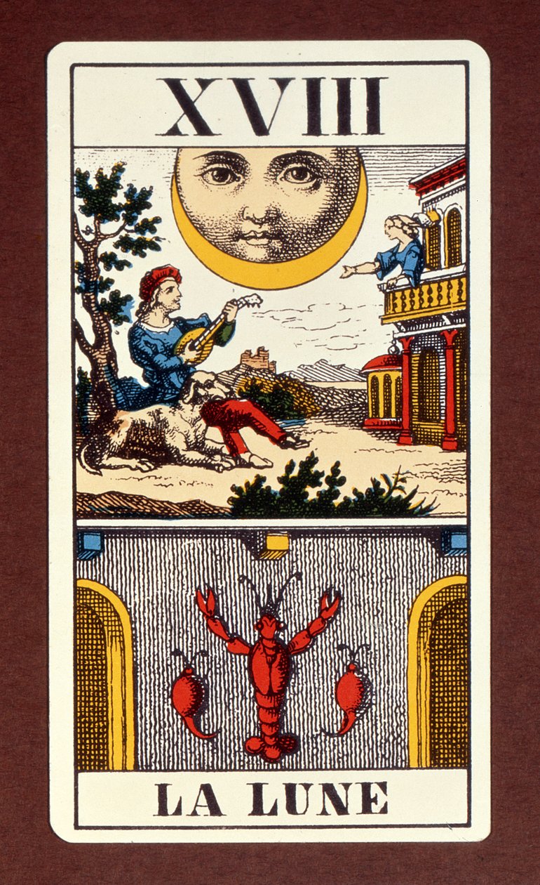XVIIII Le Soleil, francuska karta tarota Słońca, XIX w. autorstwa Unbekannt Unbekannt