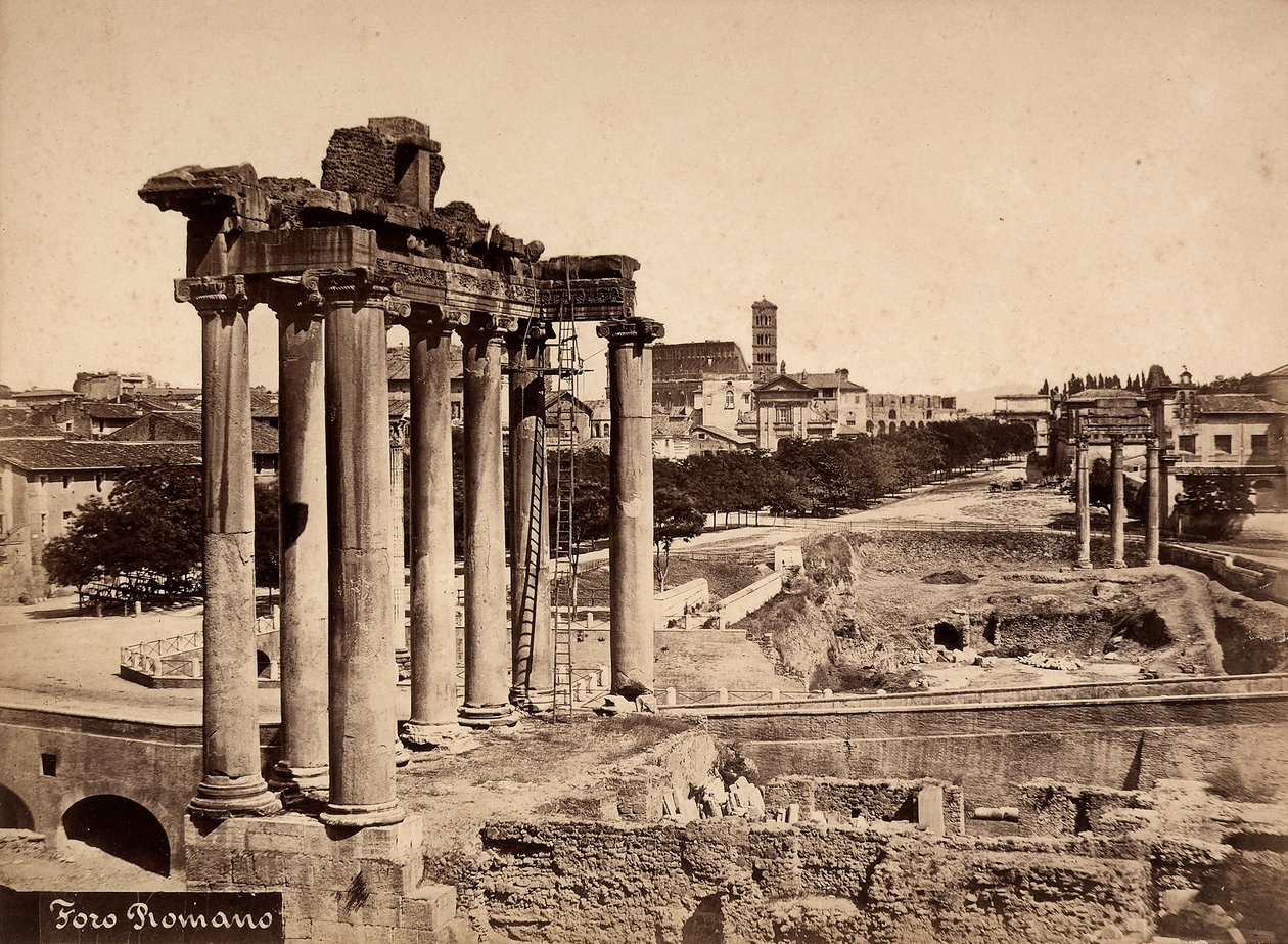 Widok na Forum Romanum autorstwa Unbekannter Künstler
