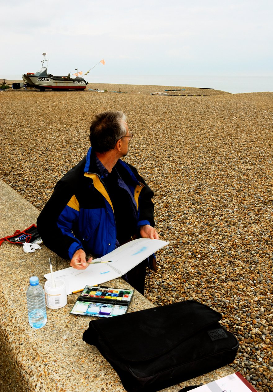 Plaża Aldeburgh - akwarela autorstwa Unbekannt