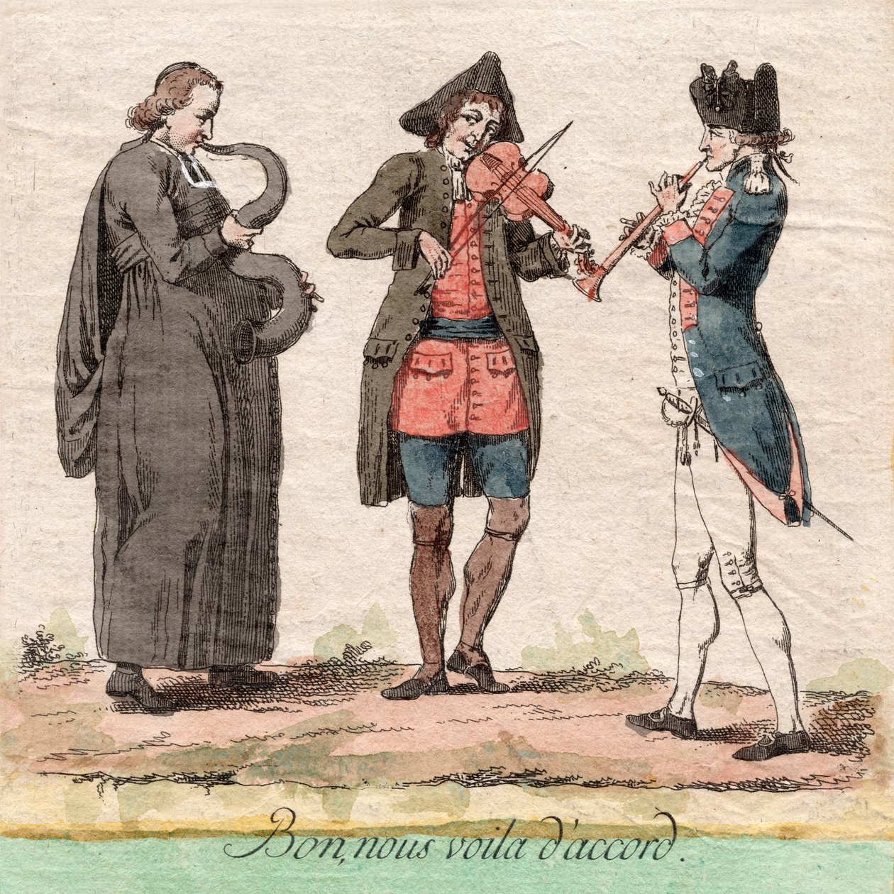 Wszystko w porządku, Francja, ok. 1789 r. (grawerunek) autorstwa Unbekannter Künstler