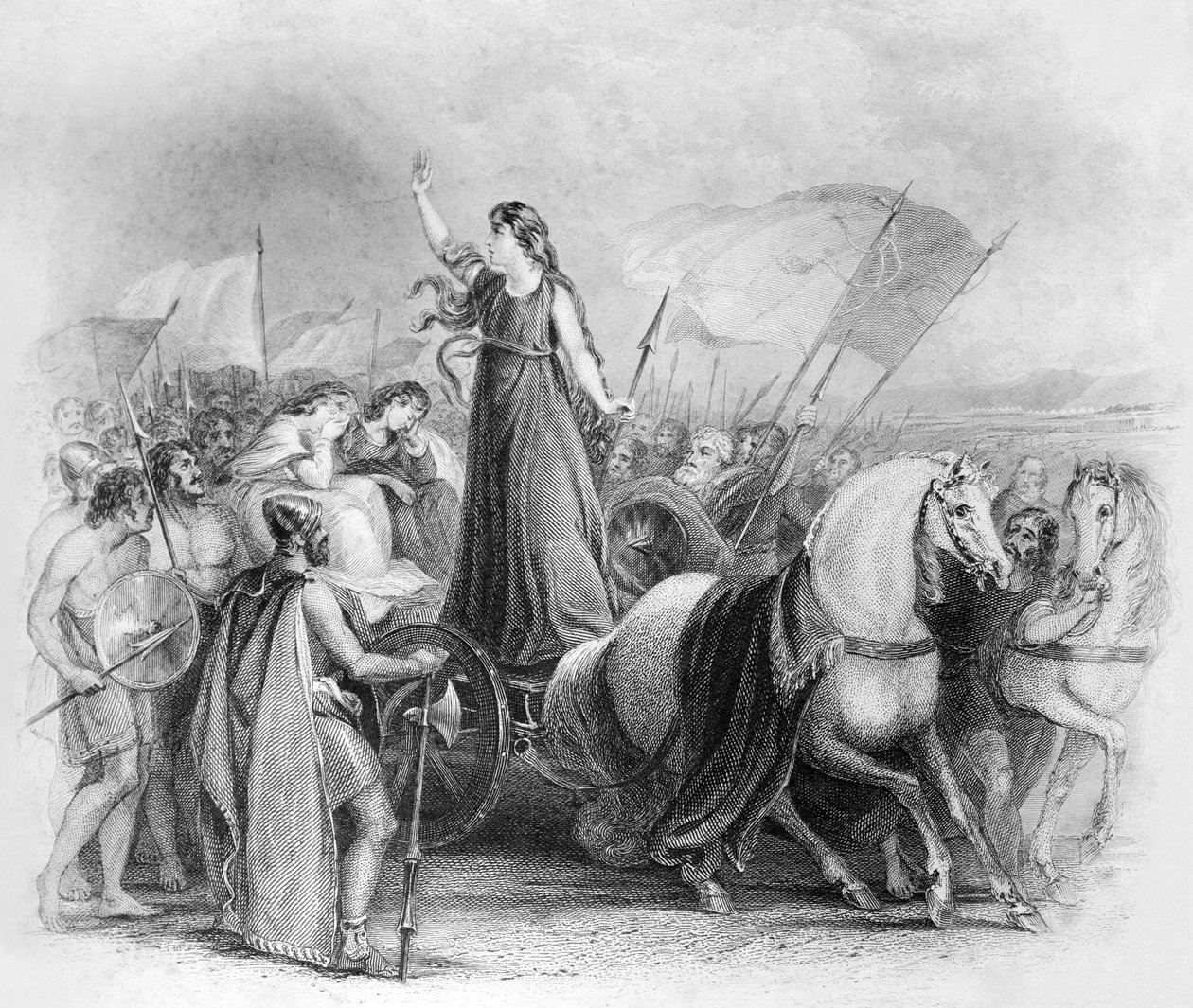 Boudica / Boadicea autorstwa Unbekannter Künstler