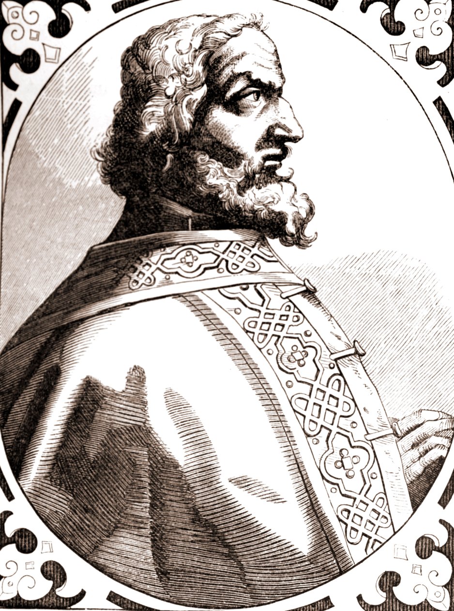 Karol Wielki według XVI-wiecznego wizerunku (rycina) autorstwa Unbekannter Künstler