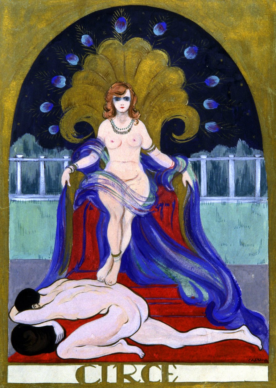 Zaklinaczka Circe, ok. 1900 r. (ilustracja) autorstwa Unbekannter Künstler