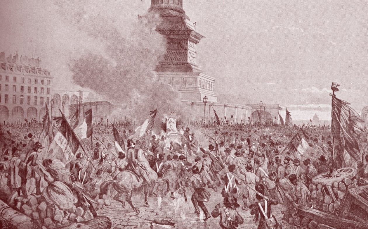 Rewolucja Francuska 1848 (grafika) autorstwa Nicolas d