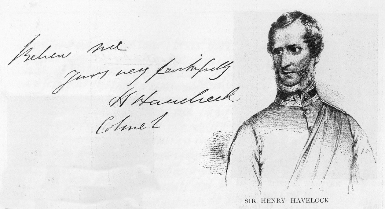 Pismo i podpis Sir Henry