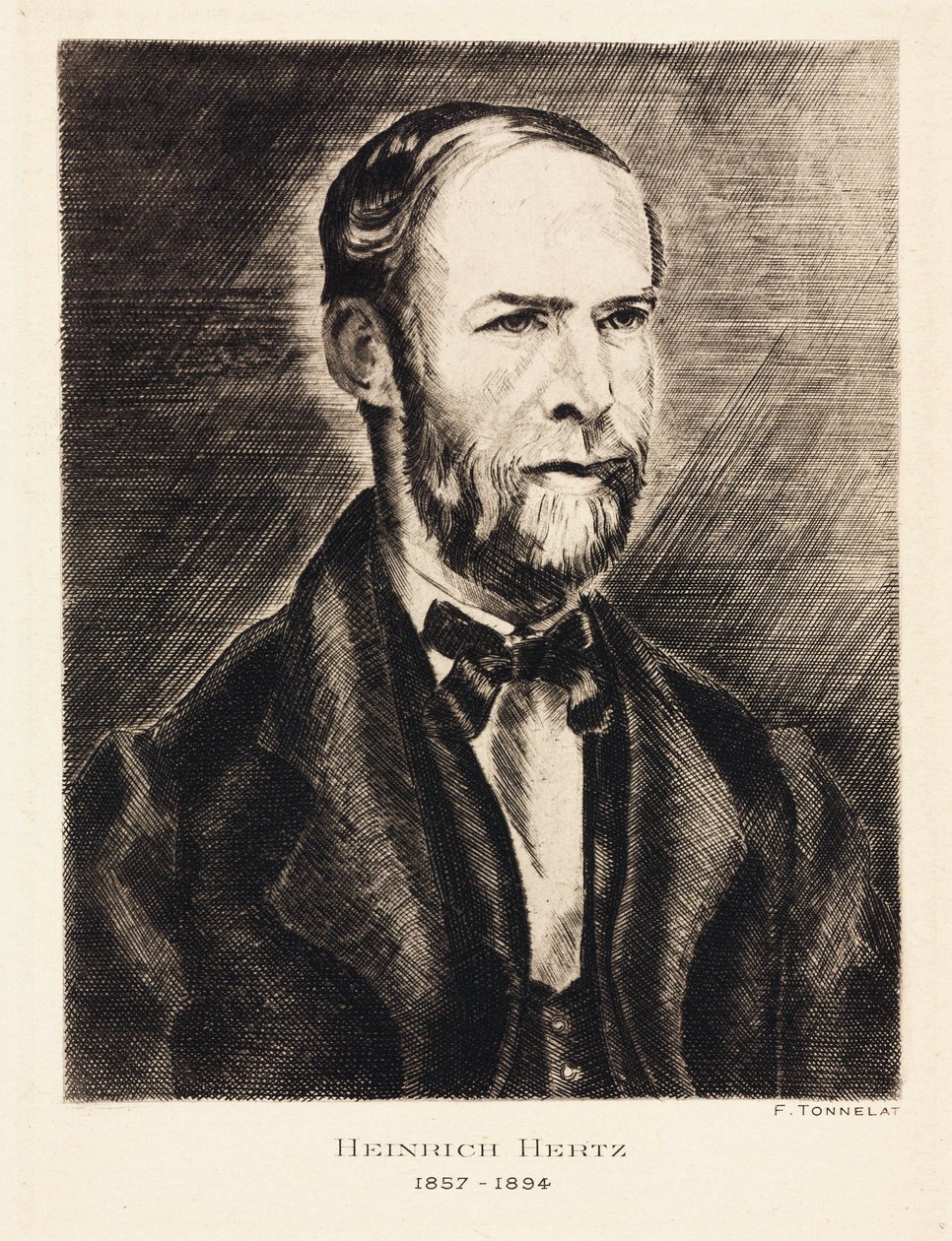 Heinrich Hertz, fizyk niemiecki, koniec XIX wieku autorstwa Unbekannt