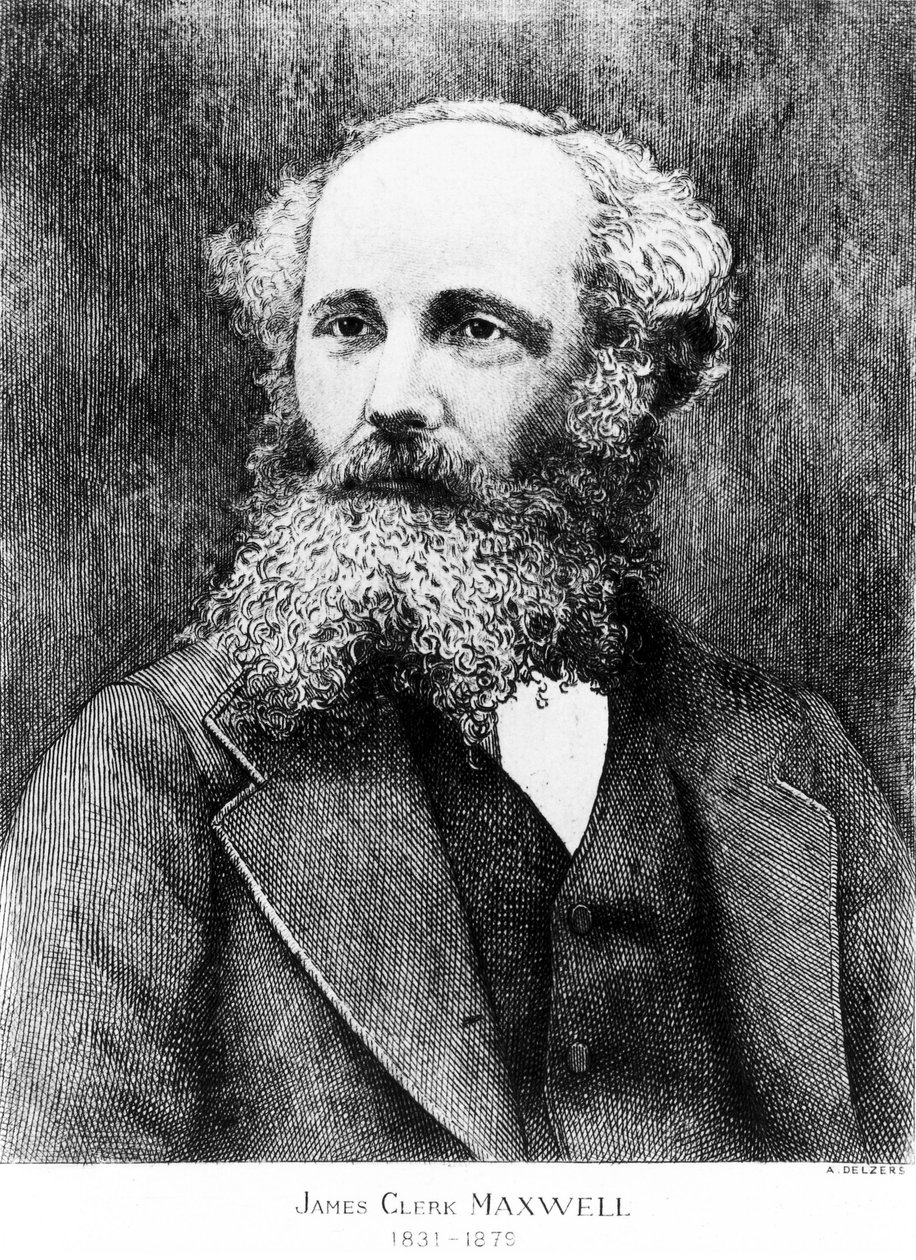 James Clerk Maxwell, szkocki fizyk, ok. 1870 autorstwa Unbekannt