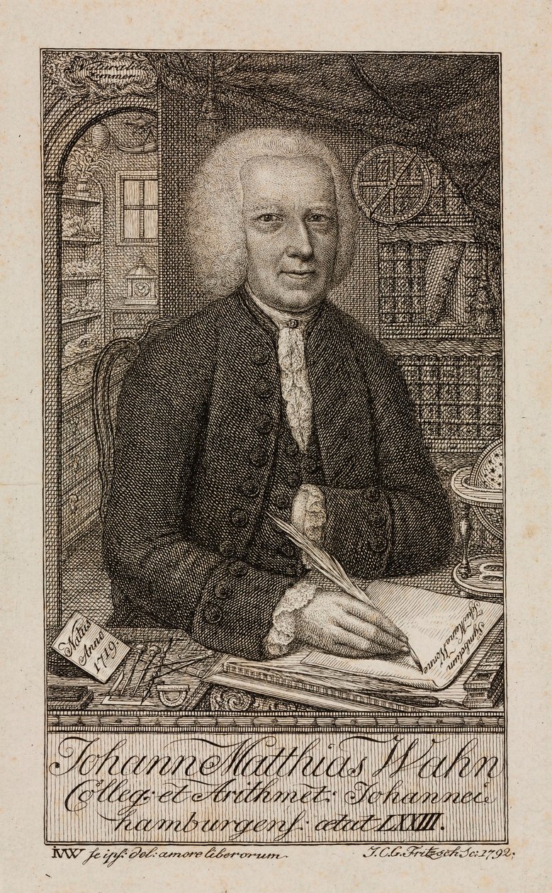 Johann Matthias Wahn, niemiecki matematyk, ok. 1792 r. autorstwa Unbekannt