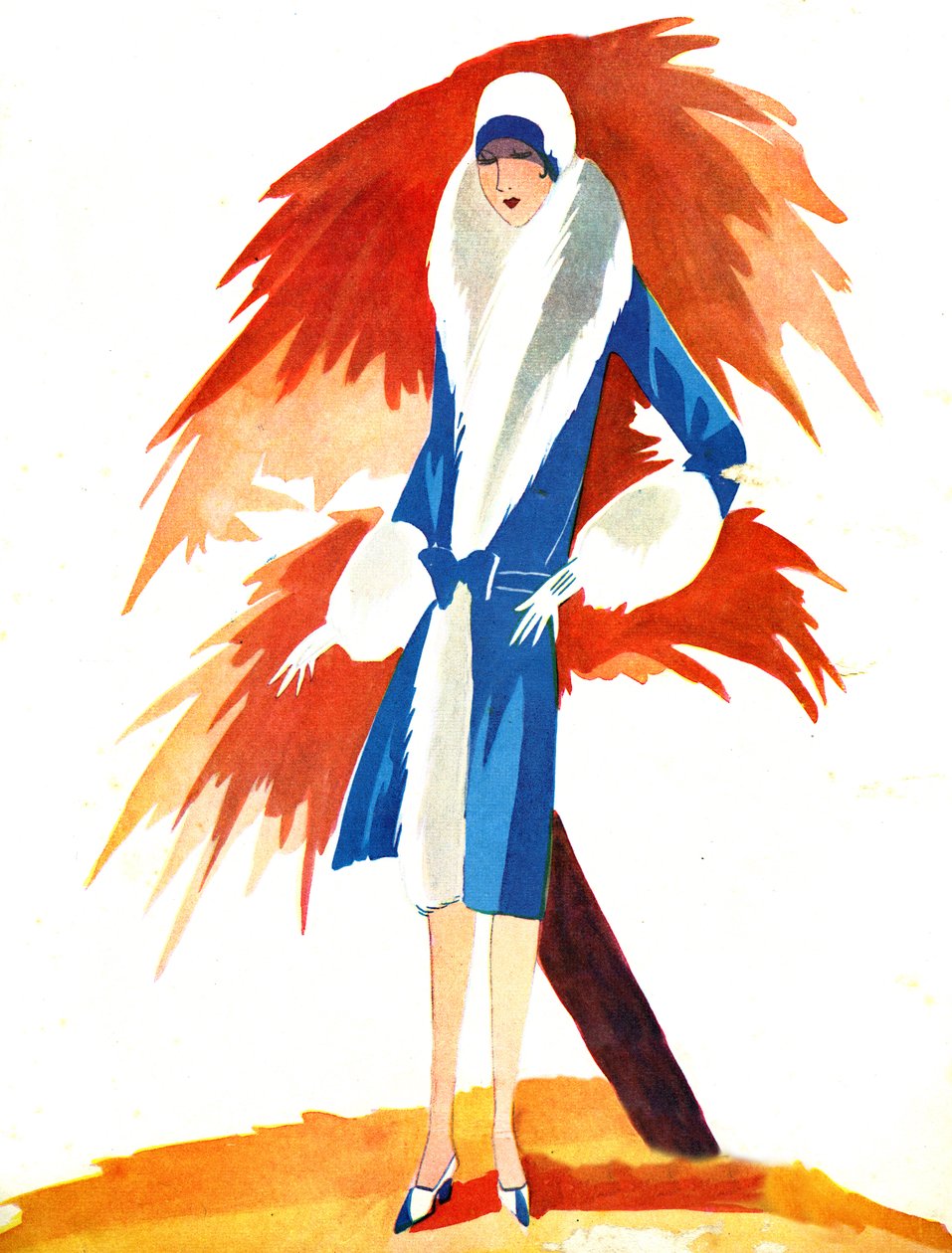 Le Miroir des Modes wrzesień 1927 r. autorstwa Unbekannter Künstler