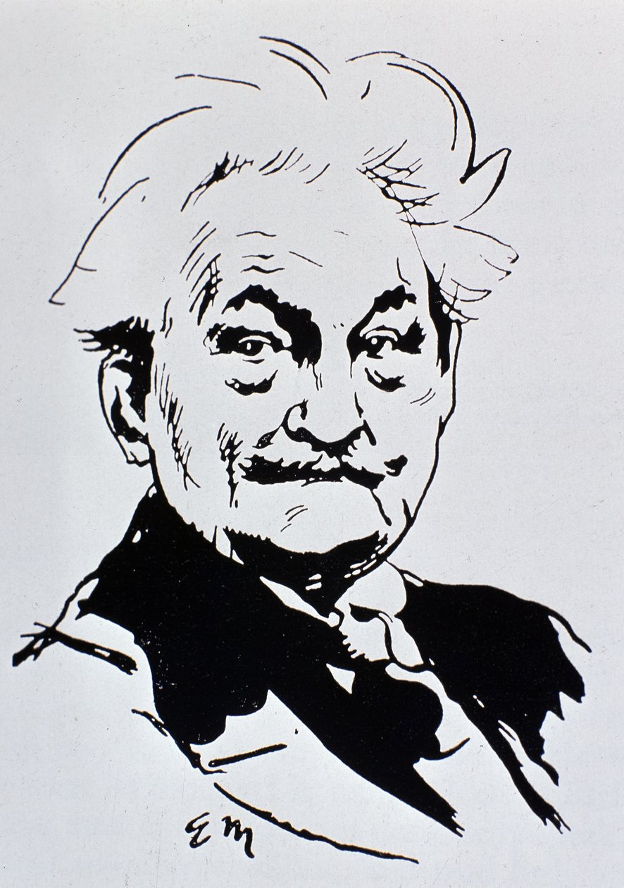 Leoš Janáček (tusz na papierze) autorstwa Unbekannt