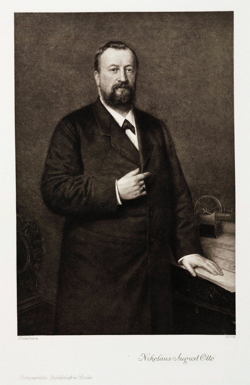 Nikolaus August Otto, niemiecki inżynier, ok. 1870 autorstwa Unbekannt