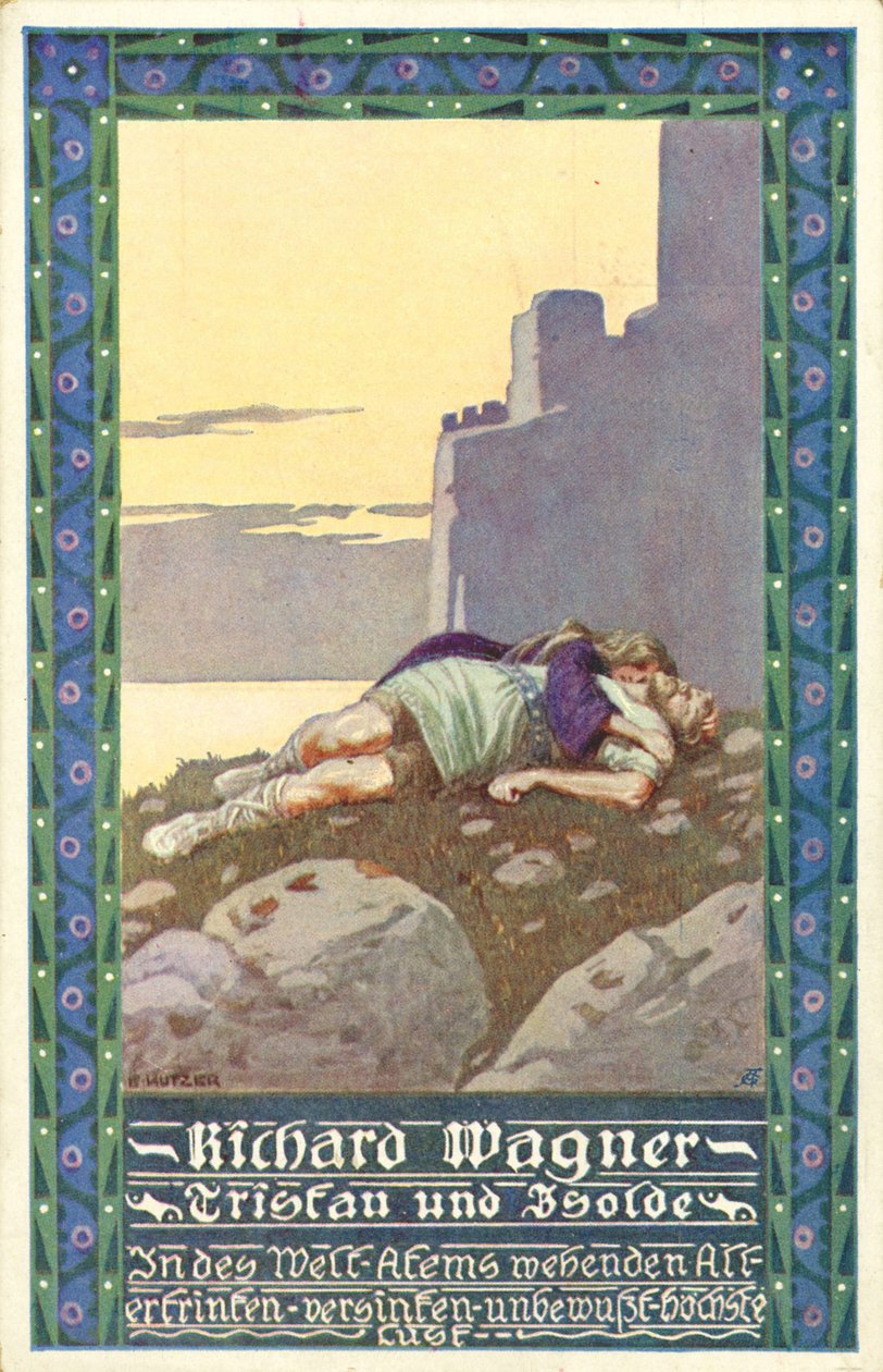 Opera Tristan i Izolda Wagnera (plakat) autorstwa Unbekannter Künstler