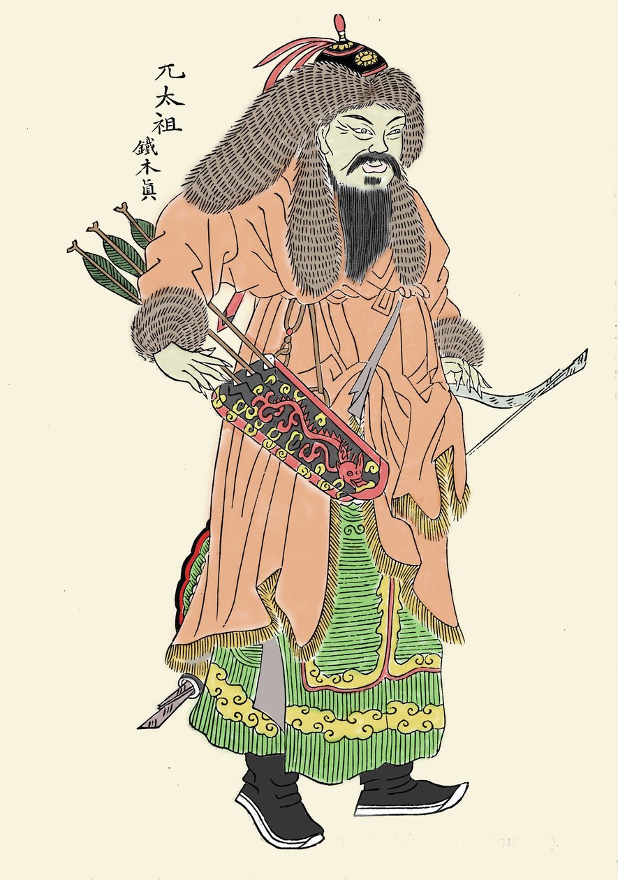 Portret Czyngis-chana autorstwa Unbekannt