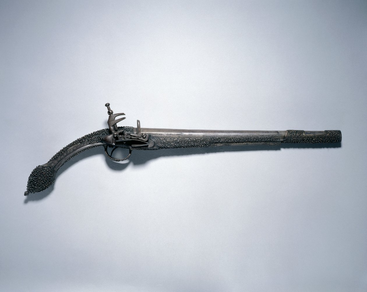 Pistolet z zamkiem Miquelet „Szczurze ogon”, Bałkany, koniec XVIII wieku – początek XIX wieku autorstwa Unbekannt