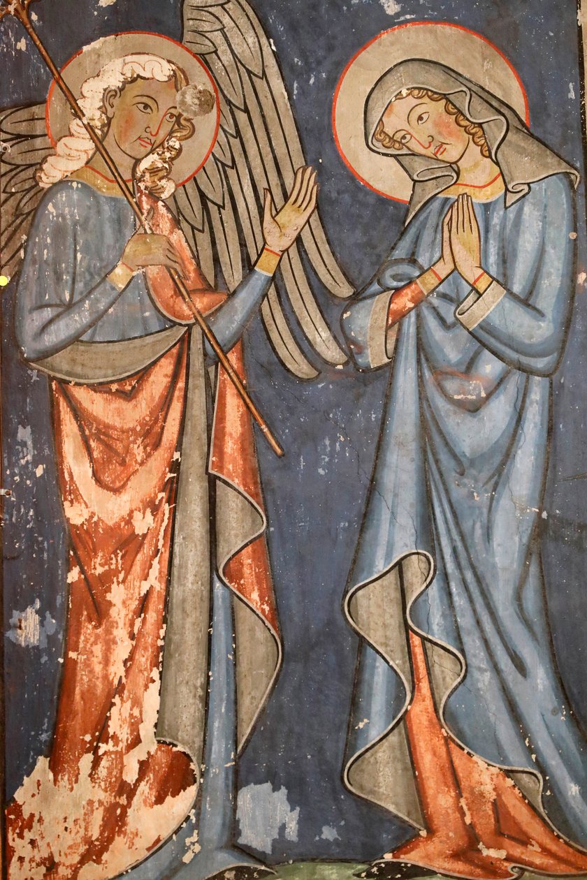 Kościół protestancki Saint-Pierre-le-Jeune, Fresco, Strasburg, Francja. autorstwa Unbekannter Künstler