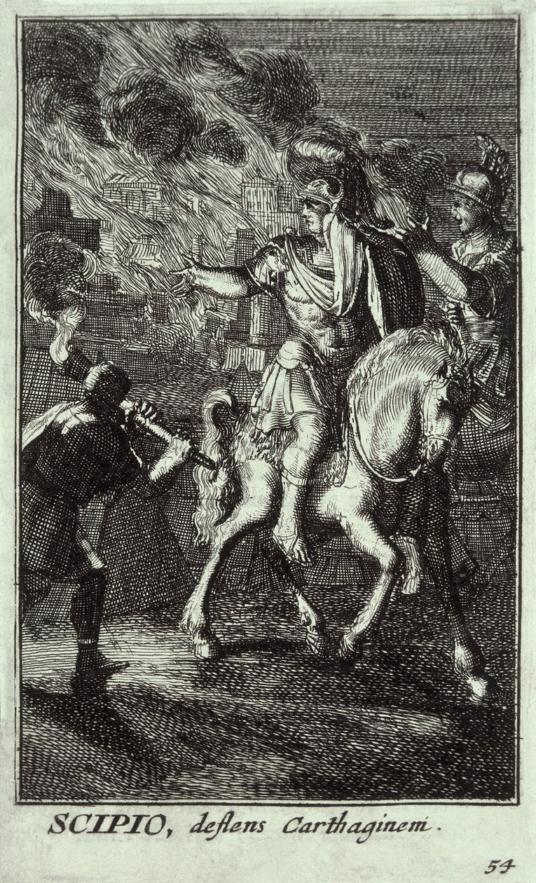 Scypion Afrykański Młodszy (185-129 p.n.e.) (rycina) autorstwa Unbekannter Künstler