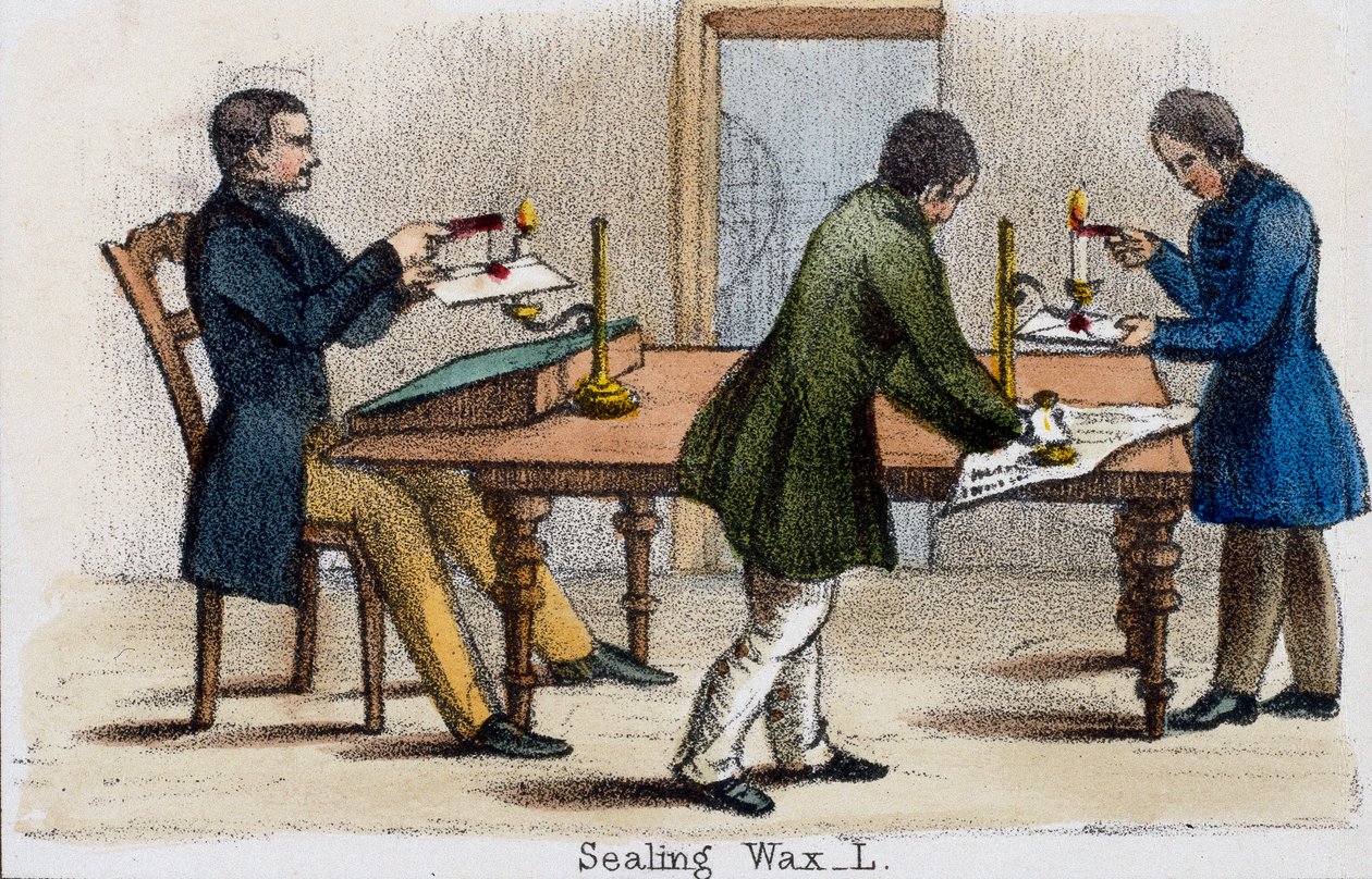 „Wosk do pieczęci”, ok. 1845 r. autorstwa Unbekannt