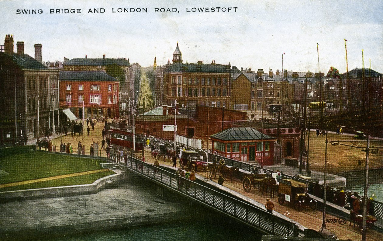 Swing Bridge i London Road, Lowestoft autorstwa Unbekannter Künstler