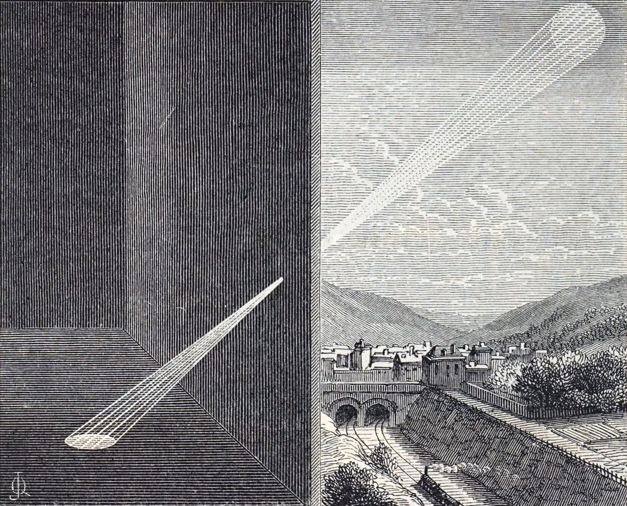 Otwór camera obscura. autorstwa Unbekannt