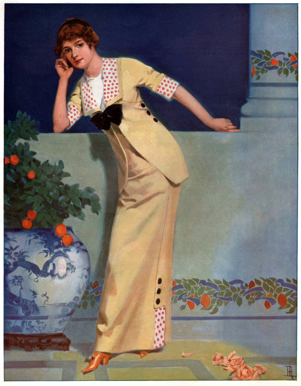 Kobieta w 2700 r. (Ilustracja, ok. 1910) autorstwa Unbekannter Künstler