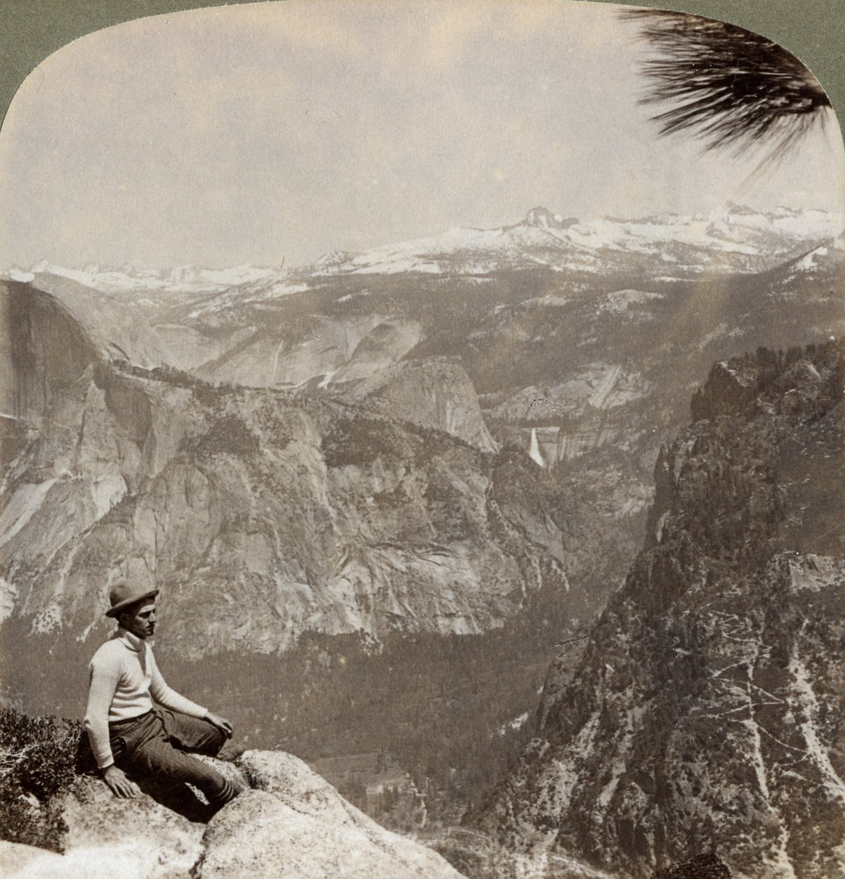 Dolina Yosemite, Kalifornia, USA, 1902 r. autorstwa Underwood and Underwood