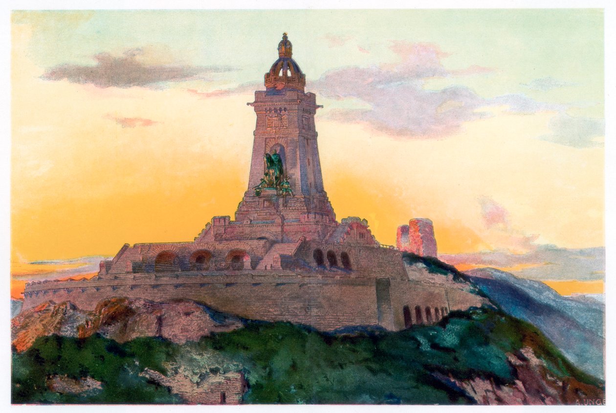 Pomnik cesarza Wilhelma I, 1897, 1900 autorstwa Unger