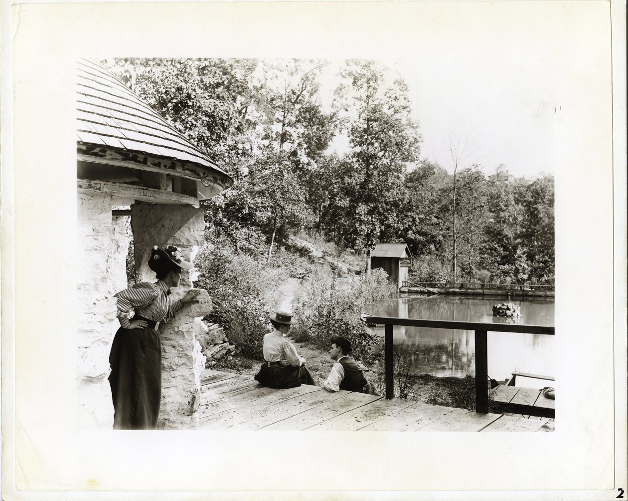 Grupa w Spring Lake Park, na wschód od Fenton, Missouri autorstwa Unknown