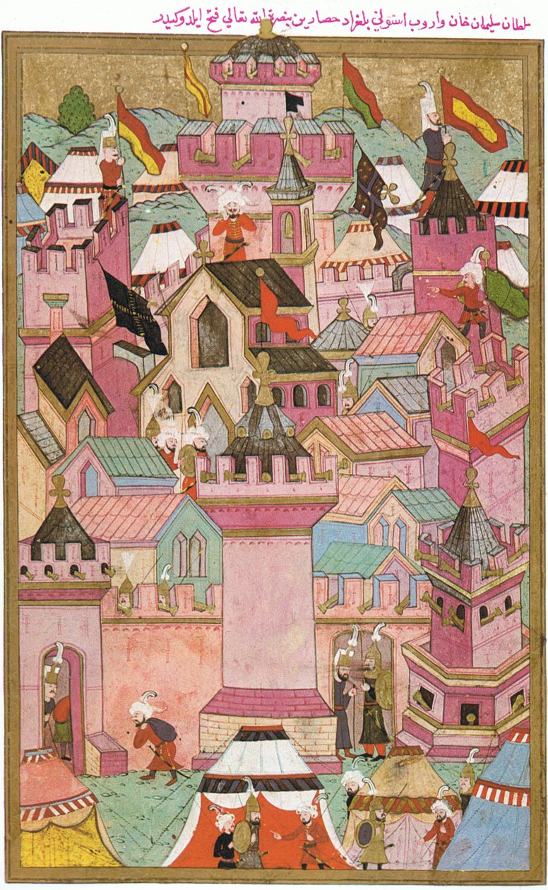 Zdobycie twierdzy Székesfehérvár przez Turków w 1543 autorstwa Unknown