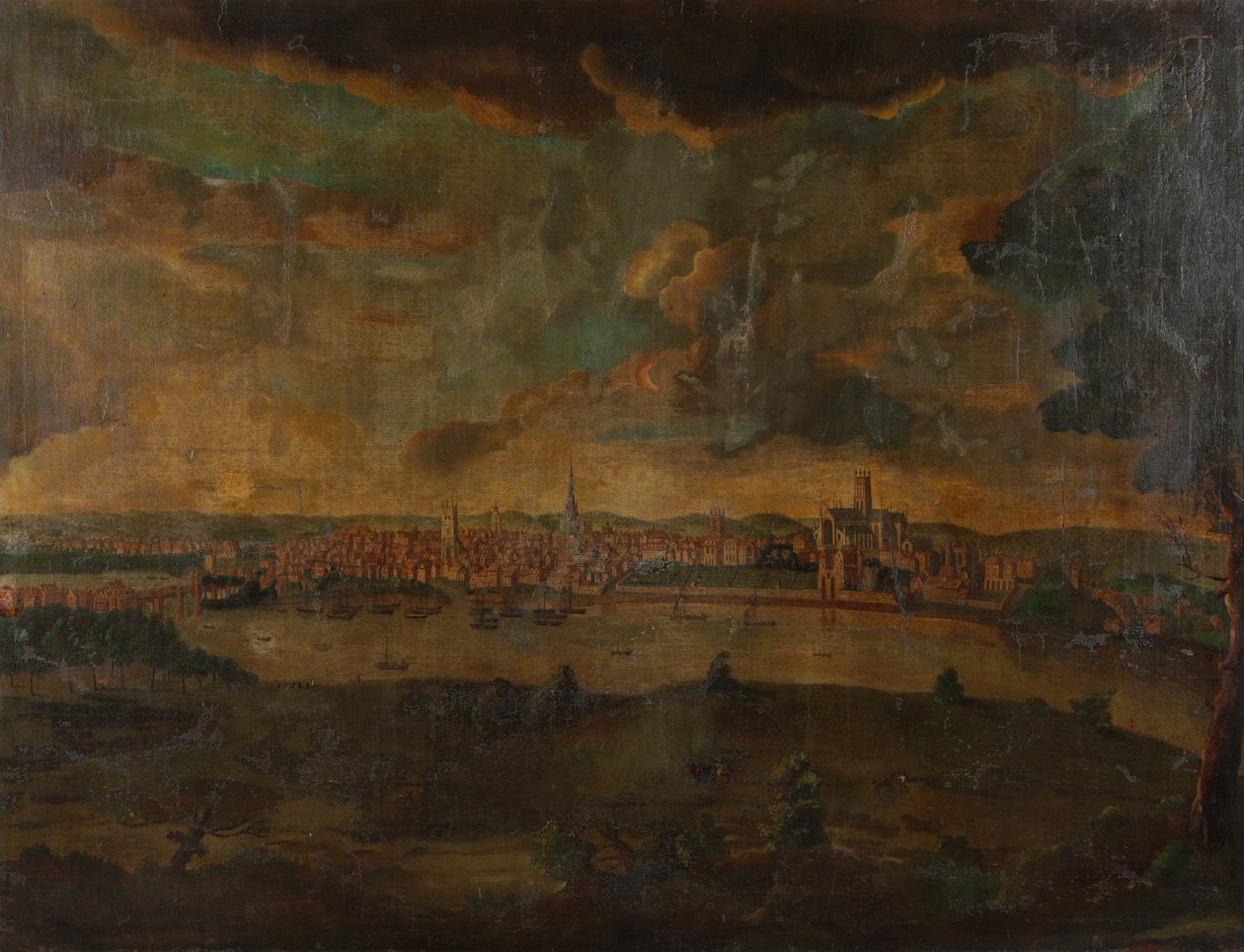 Widok Worcester, ok. 1740 autorstwa Unbekannt Unbekannt