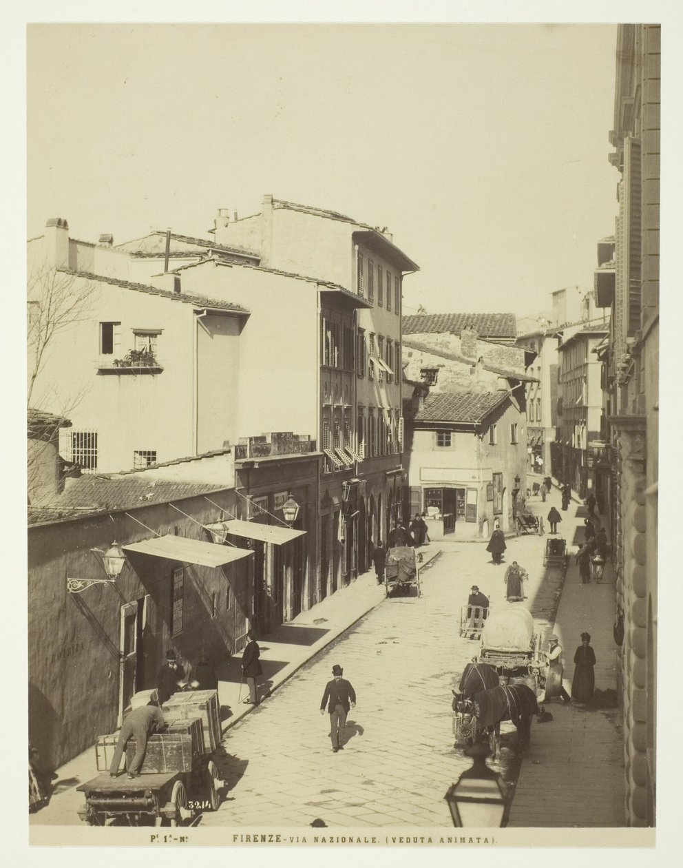Florencja, via Nazionale autorstwa Unknown