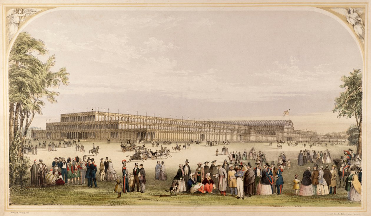 Wielka Wystawa, Crystal Palace, Hyde Park, Londyn, 1851 autorstwa Unknown