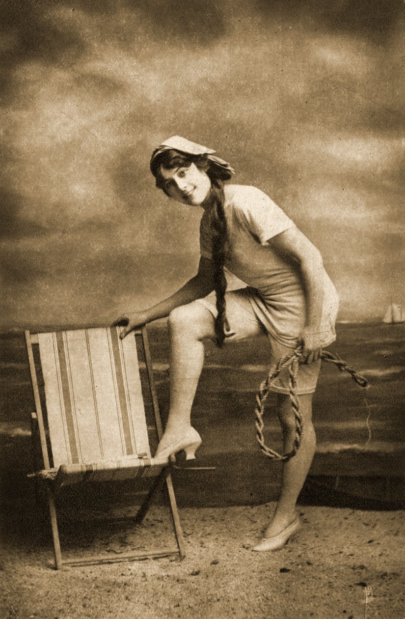 Wakacyjna dziewczyna, ok. 1905 autorstwa Unknown