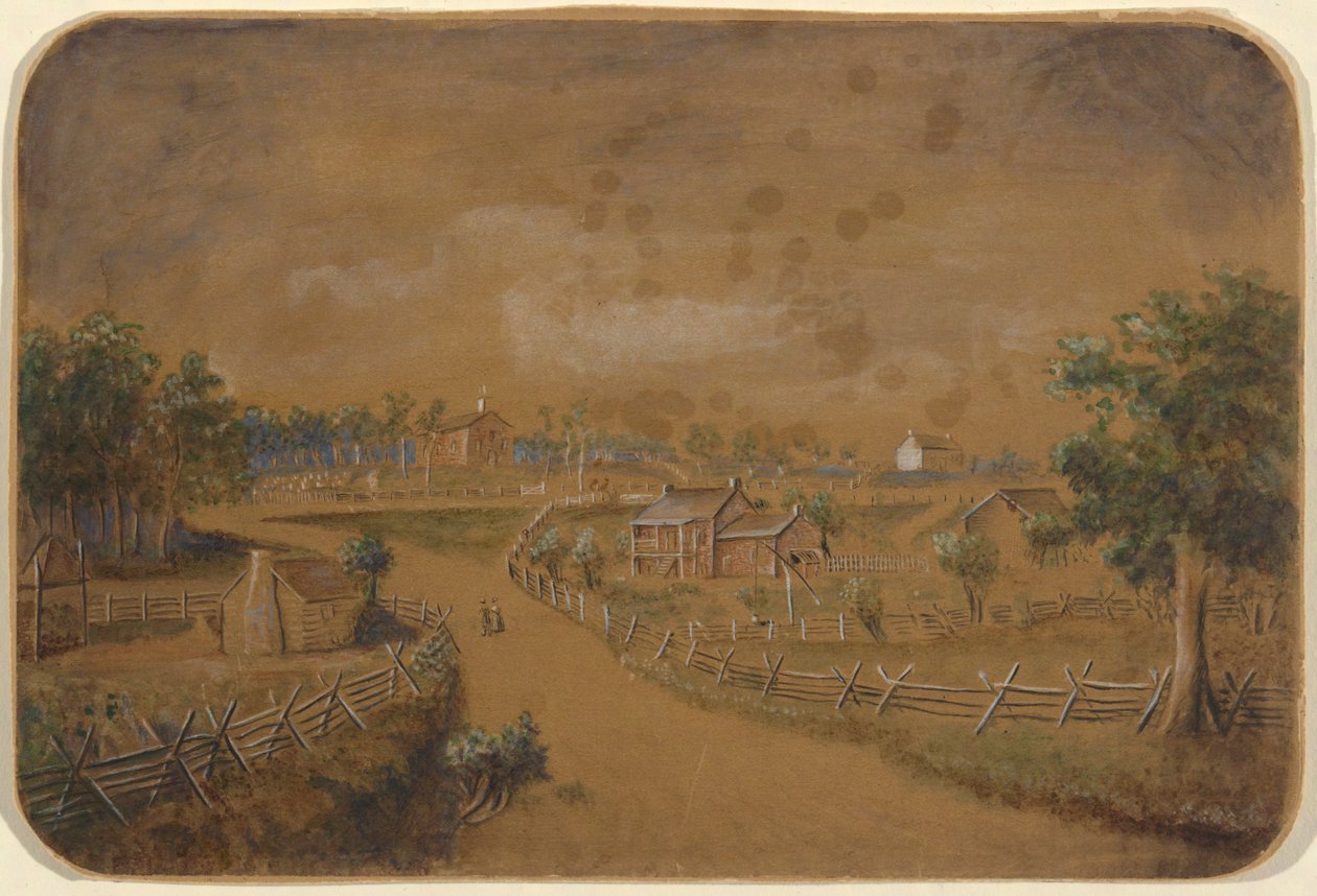 Krajobraz bez tytułu (Claverack, NY?) autorstwa Unknown