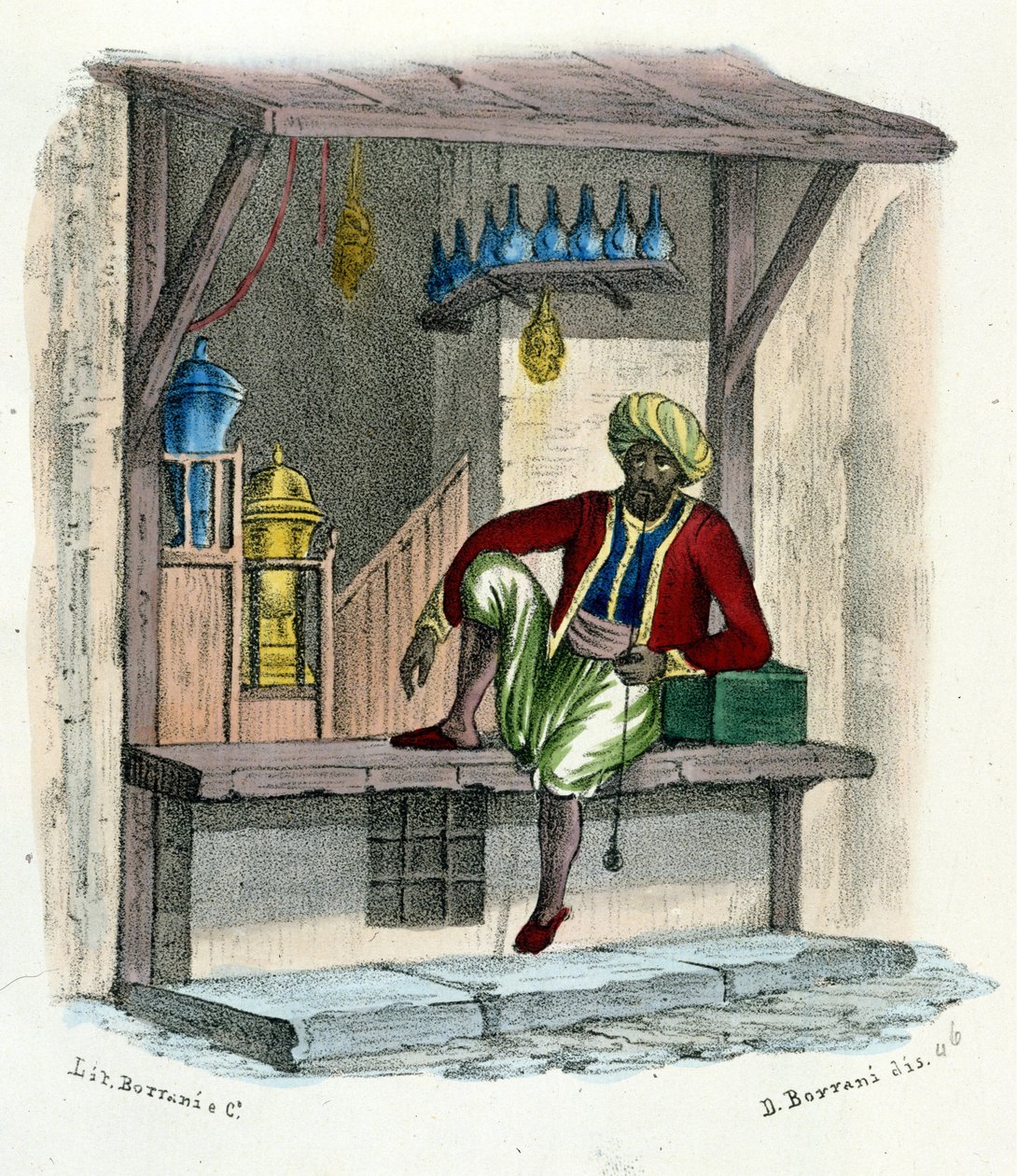 Sprzedawca arabski, rytownik ok. 1850 r. autorstwa Unknown artist