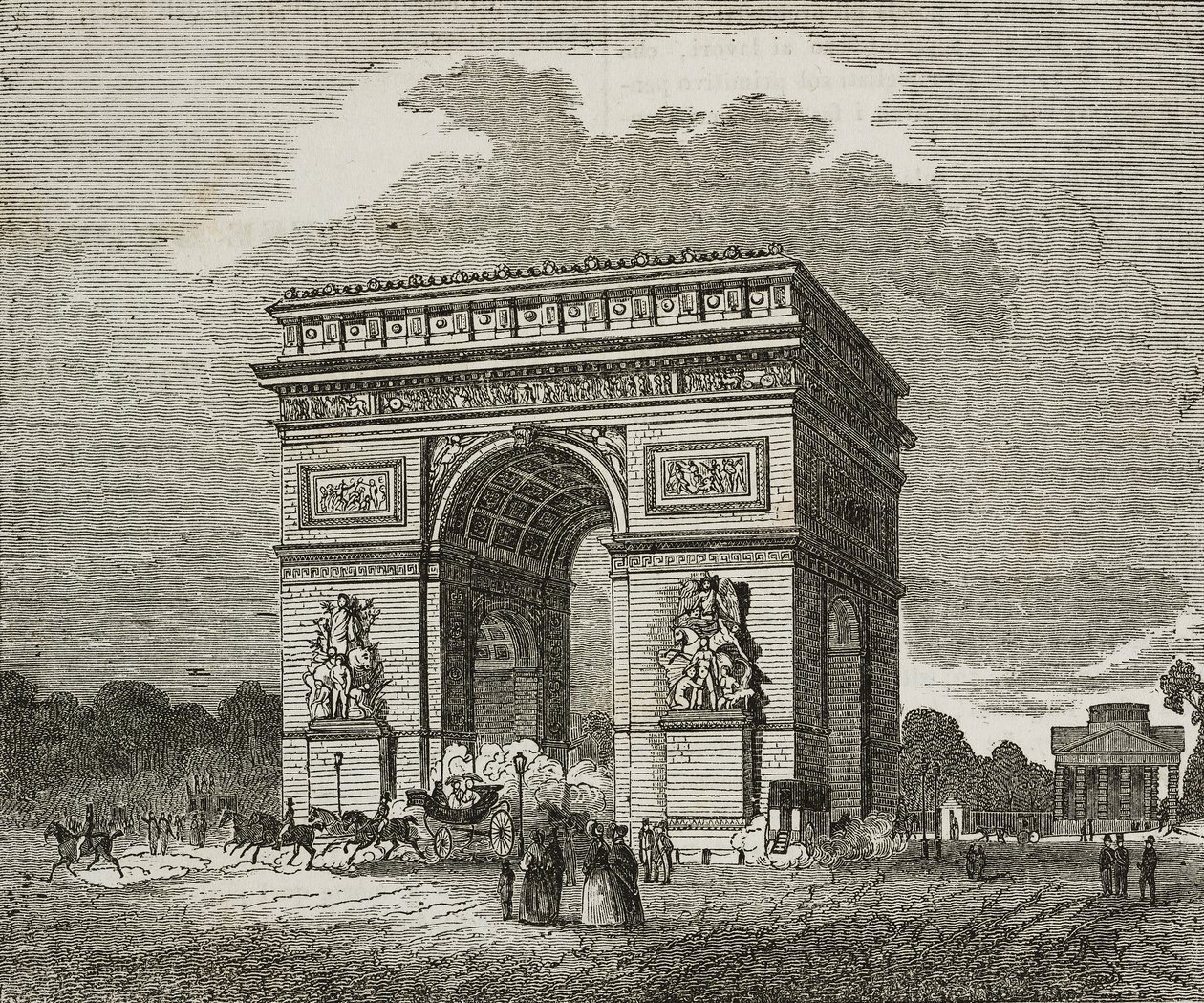 Łuk Triumfalny, Paryż, Francja autorstwa Unknown artist