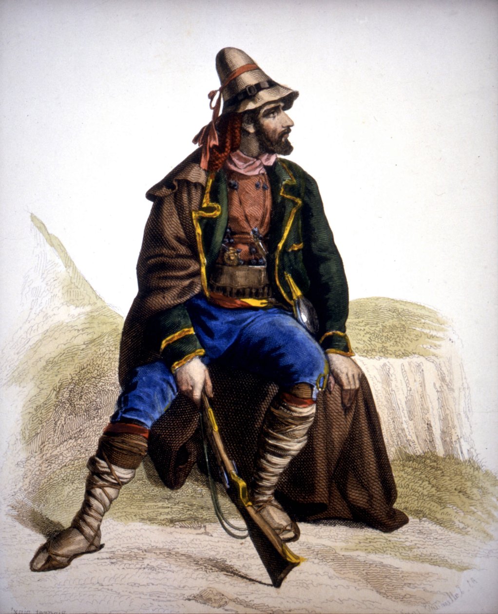 Zbój kalabryjski - grawer autorstwa Unknown artist
