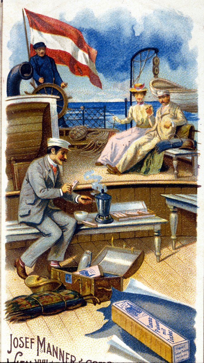 Reklama czekolady „Josef Manner & Gomp, Wiedeń””. autorstwa Unknown artist