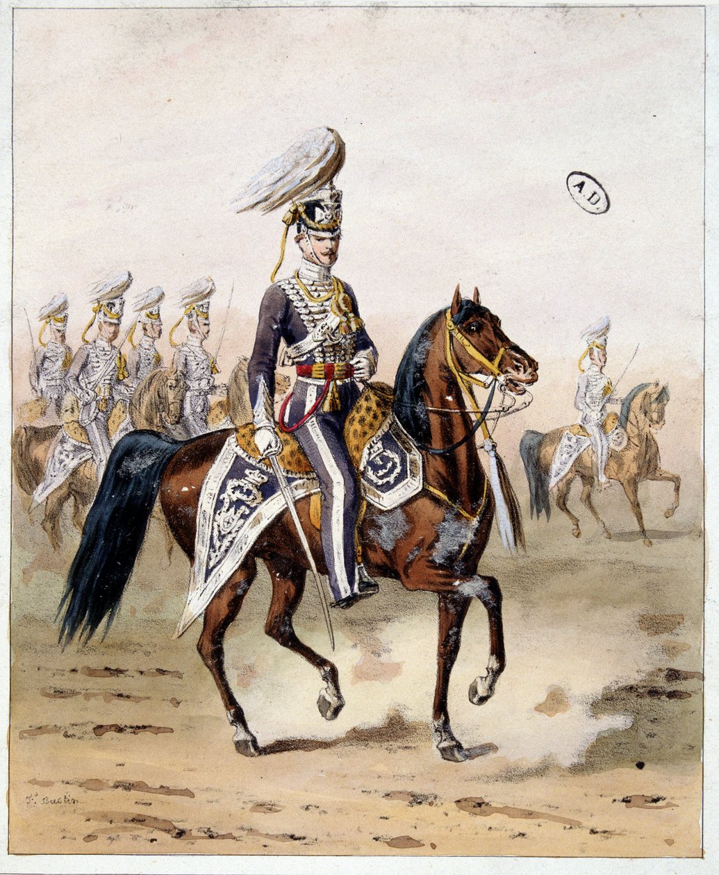 Angielski Armee of India: kawaleria Madrasu autorstwa Unknown artist