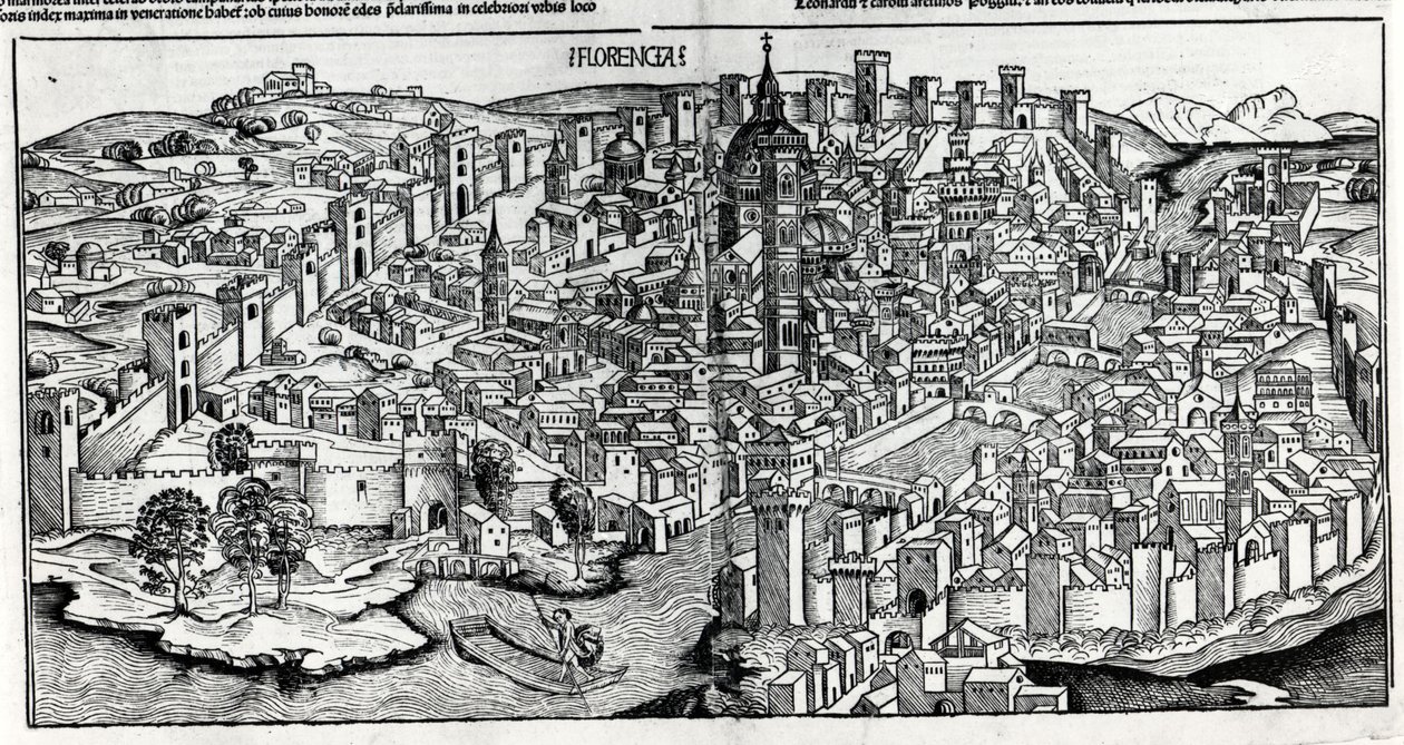 Florencja w 1470 r. autorstwa Unknown artist