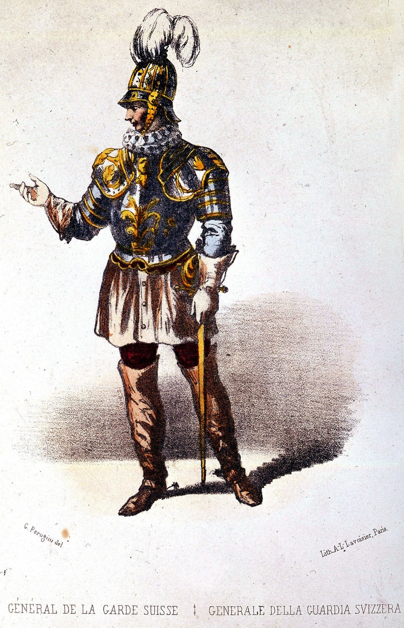 Generał Gwardii Szwajcarskiej, ok. 1860 autorstwa Unknown artist