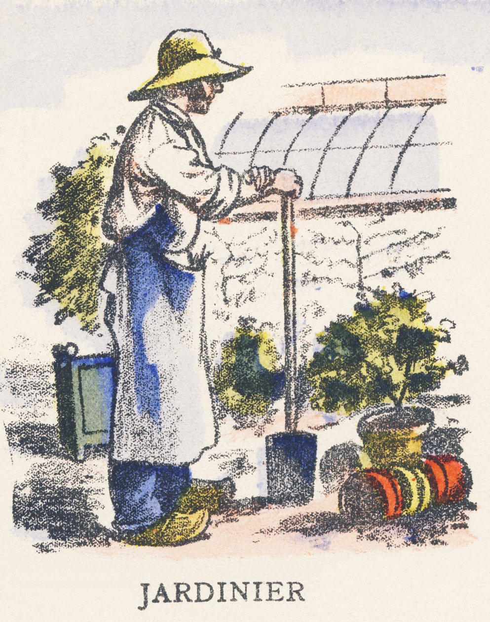 J: ogrodnik autorstwa Unknown artist