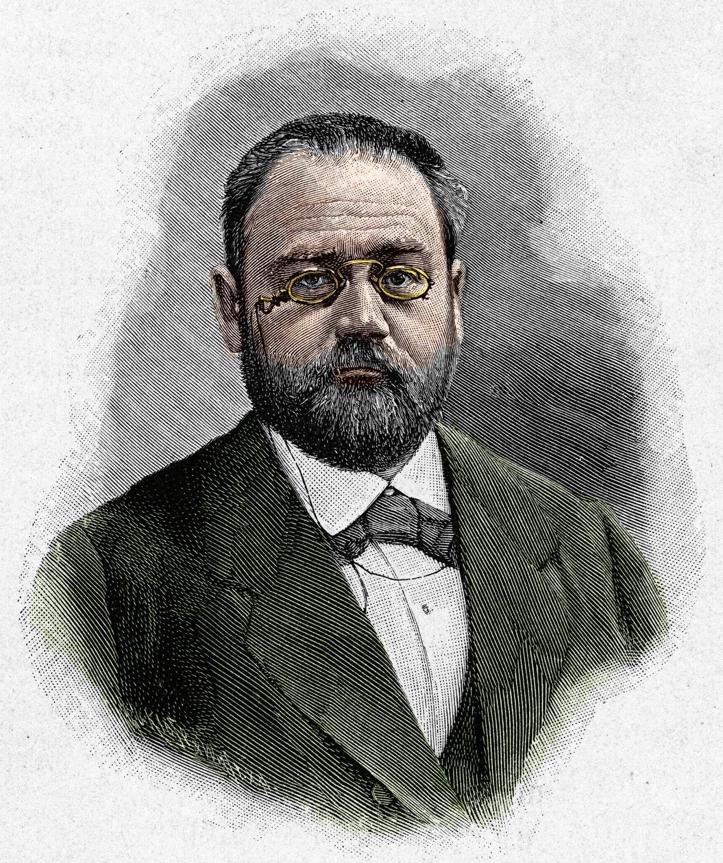 Portret Emila Zoli (1840-1902) autorstwa Unknown artist