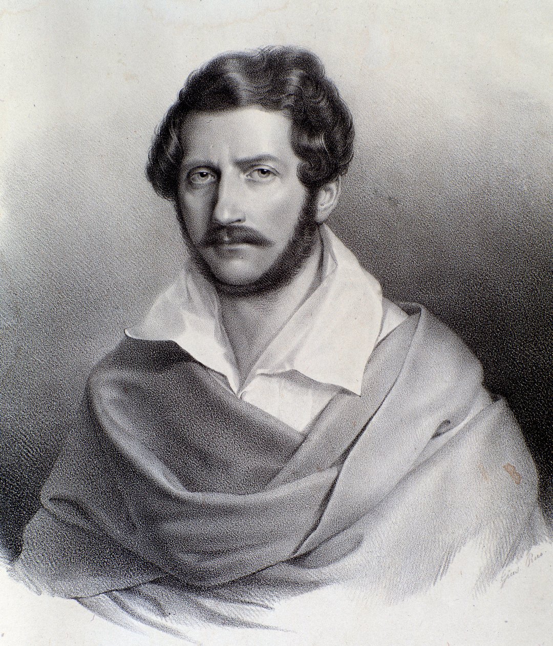 Portret Gaetano Donizettiego (rycina) autorstwa Unknown artist