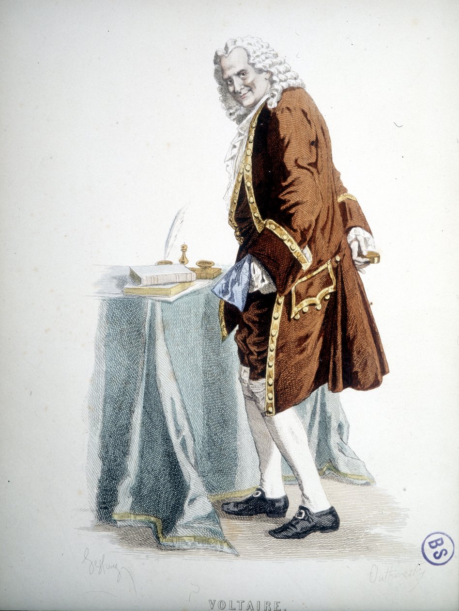 Portret Woltera - grawer autorstwa Unknown artist