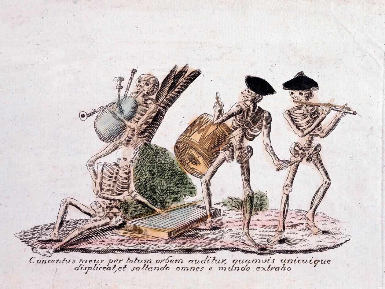 Taniec śmierci (druk) autorstwa Unknown artist