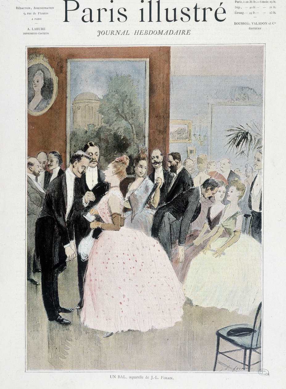 Bal - w „Ilustrowanym Paryżu” autorstwa Unknown artist